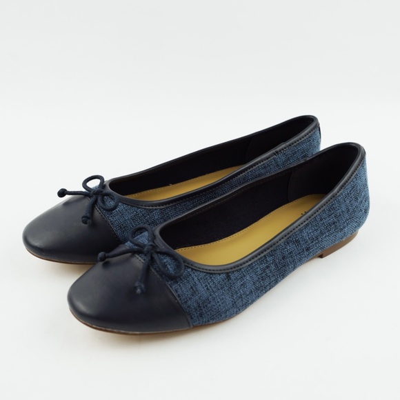 New J.CREW Size 6 Tweed Ballet Flats in Indigo $118 BY320 - Picture 4 of 5